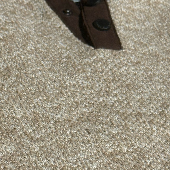 Buffalo David Bitton Men's Tan Sweater with Brown Details - Picture 3 of 4